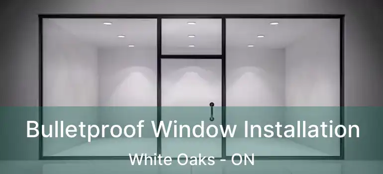 Bulletproof Window Installation White Oaks - ON
