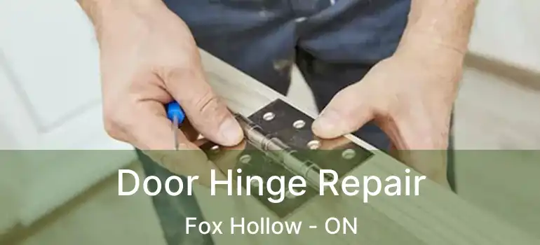 Door Hinge Repair Fox Hollow - ON