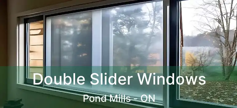Double Slider Windows Pond Mills - ON