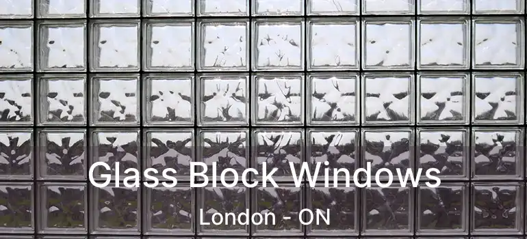 Glass Block Windows London - ON