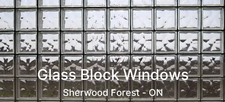 Glass Block Windows Sherwood Forest - ON