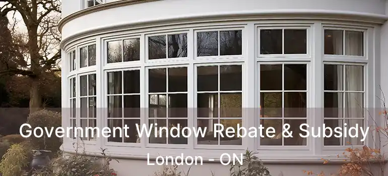  Government Window Rebate & Subsidy London - ON