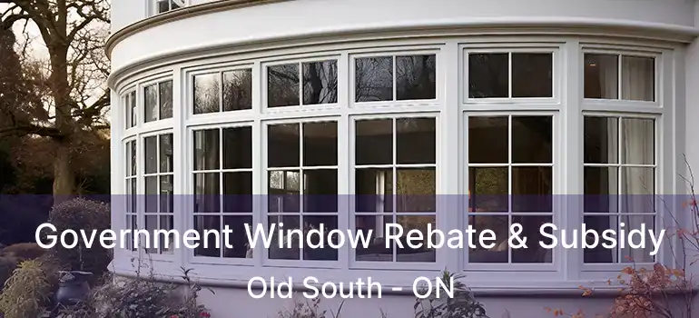 Government Window Rebate & Subsidy Old South - ON