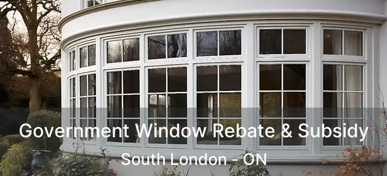  Government Window Rebate & Subsidy South London - ON