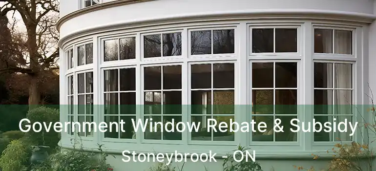  Government Window Rebate & Subsidy Stoneybrook - ON