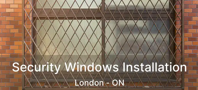  Security Windows Installation London - ON