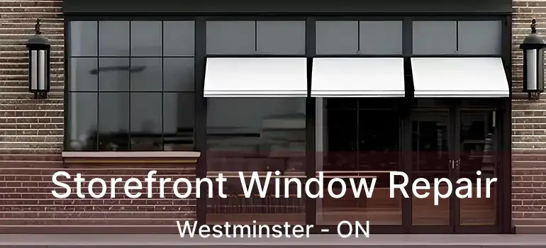 Storefront Window Repair Westminster - ON