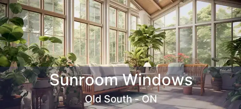 Sunroom Windows Old South - ON