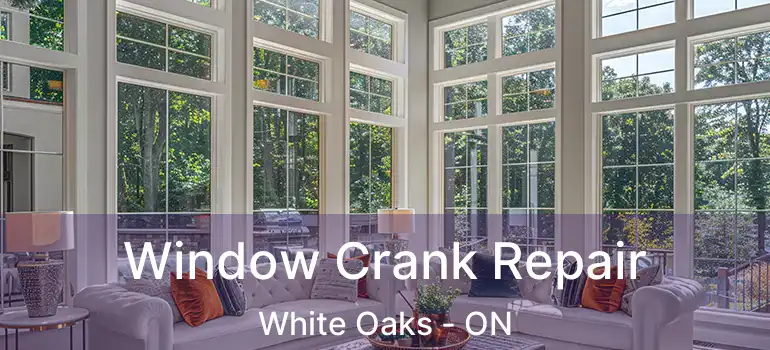 Window Crank Repair White Oaks - ON